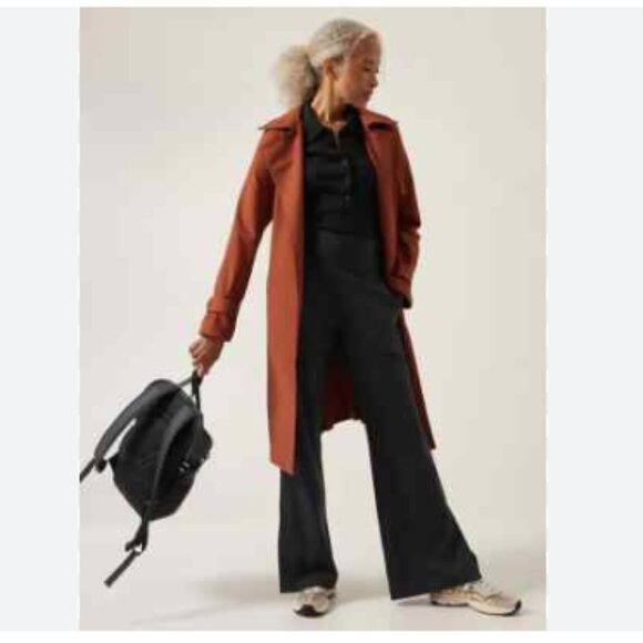 Athleta Venice Flare Pants Neutral Minimalist Stretch Wide Leg - Picture 1 of 12